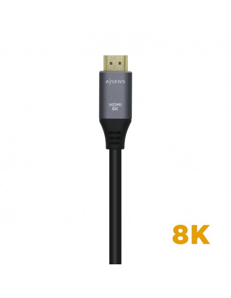 CABLE HDMI AISENS V2.1 ULTRA ALTA VELOCIDAD 8K60HZ M M 3.0M GRIS