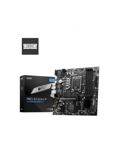 PLACA BASE MSI PRO B760M-P 1700 MATX 4XDDR5
