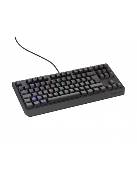 TECLADO GAMING GENESIS THOR230 TKL RGB MECANICO NEGRO SWITCH OUTEMUROJO HOT SWAP
