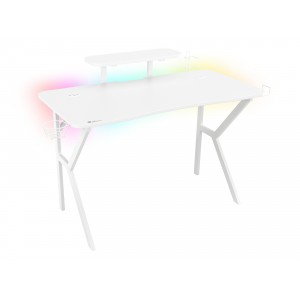 MESA GAMING GENESIS HOLM 320 RGB BLANCA CARBONO 2
