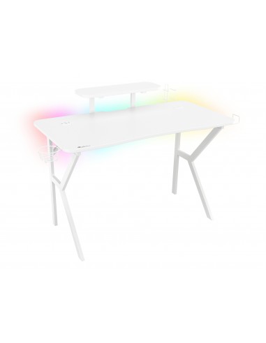 MESA GAMING GENESIS HOLM 320 RGB BLANCA CARBONO