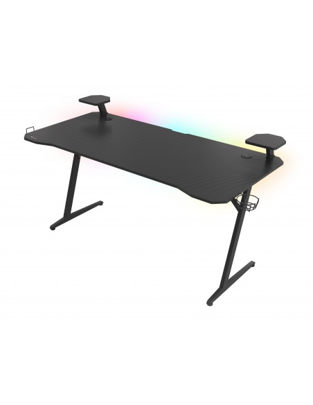 MESA GAMING GENESIS HOLM 510 RGB NEGRO CARBONO 160X75 CM