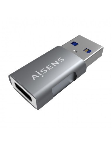 MINI ADAPTADOR AISENS USB 3.2 GEN2 10G 3A USB-C H-A M GRIS