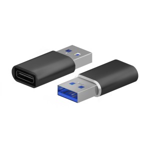 MINI ADAPTADOR AISENS USB 3.2 GEN2 USB 2.0 3A USB-C H-A M NEGRO 2