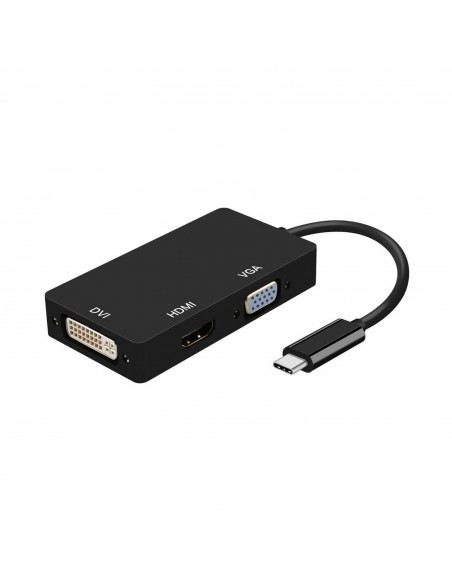 CABLE CONVERSOR AISENS USB-C M A DVI H-HDMI H-VGA H NEGRO 15CM