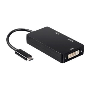 CABLE CONVERSOR AISENS USB-C M A DVI H-HDMI H-VGA H NEGRO 15CM 2