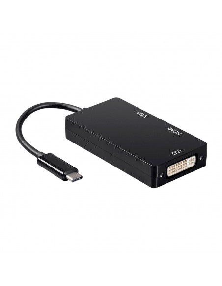 CABLE CONVERSOR AISENS USB-C M A DVI H-HDMI H-VGA H NEGRO 15CM