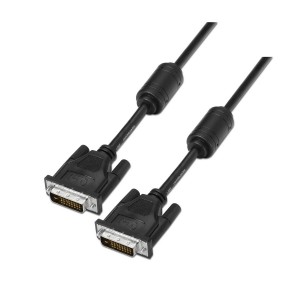 CABLE AISENS DVI DUAL LINK 24+1 CON FERRITA M M NEGRO 1.8M