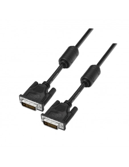 CABLE AISENS DVI DUAL LINK 24+1 CON FERRITA M M NEGRO 1.8M