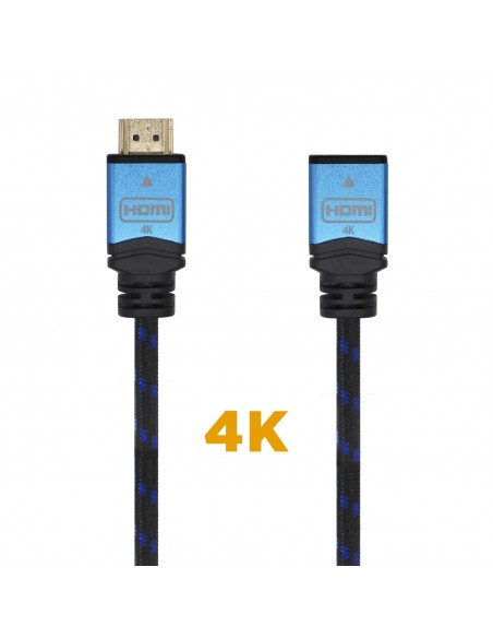 CABLE HDMI AISENS V2.0 PROLONGADOR PREMIUM 4K60HZ A M-A H 1.0M