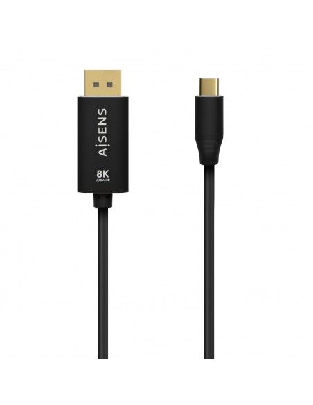 CABLE CONVERSOR AISENS ALUMINIO USB-C A DISPLAYPORT 8K60HZ 0.8M