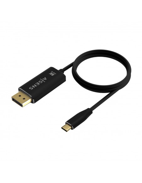 CABLE CONVERSOR AISENS ALUMINIO USB-C A DISPLAYPORT 8K60HZ 0.8M