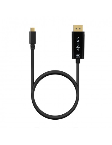 CABLE CONVERSOR AISENS USB-C A DISPLAYPORT 8K60HZ NEGRO 0.8M