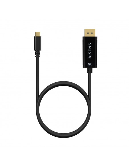 CABLE CONVERSOR AISENS USB-C A DISPLAYPORT 8K60HZ NEGRO 0.8M