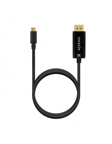 CABLE CONVERSOR AISENS USB-C A DISPLAYPORT 8K60HZ NEGRO 1.8M