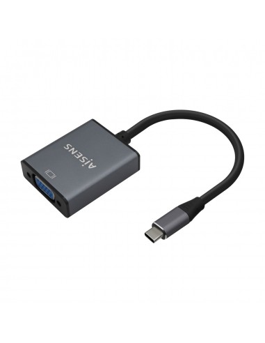 CABLE CONVERSOR AISENS ALUMINIO USB-C A VGA USB-C M-HDB15 H GRIS 15CM
