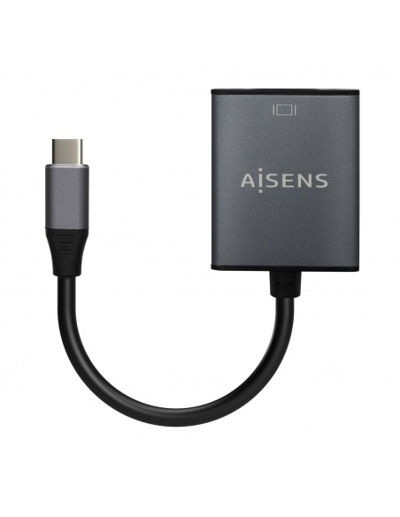 CABLE CONVERSOR AISENS ALUMINIO USB-C A VGA USB-C M-HDB15 H GRIS 15CM