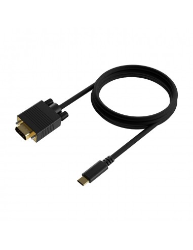 CABLE CONVERSOR AISENS USB-C A VGA USB-C M-HDB15 M NEGRO 1.8M