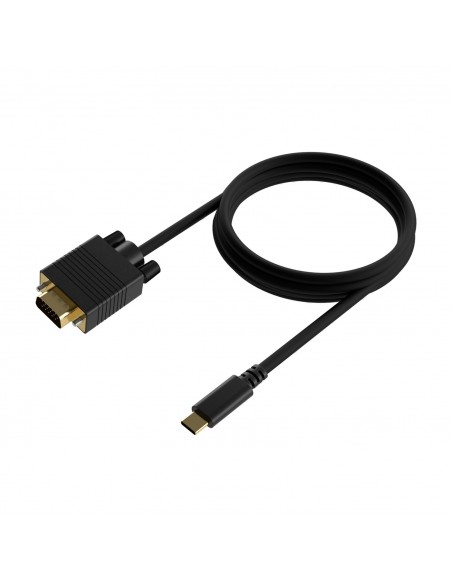 CABLE CONVERSOR AISENS USB-C A VGA USB-C M-HDB15 M NEGRO 1.8M