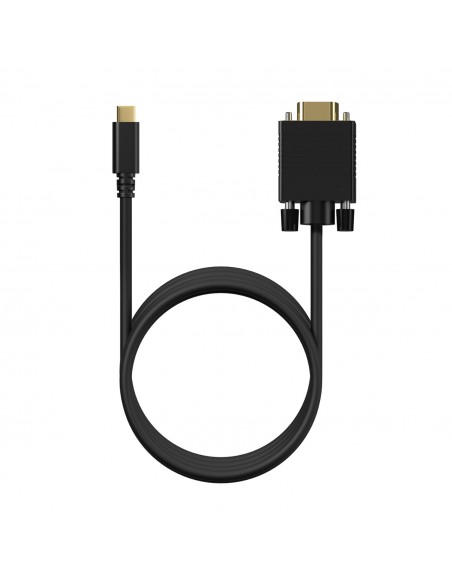 CABLE CONVERSOR AISENS USB-C A VGA USB-C M-HDB15 M NEGRO 1.8M
