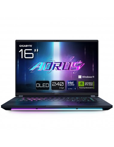 PORTATIL GIGABYTE AORUS MASTER 16 U9-275HX RTX 5090 32GB 1TB 16"OLED W11P