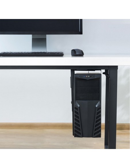 SOPORTE ORDENADOR EWENT COLGANTE BAJO MESA AJUSTABLE