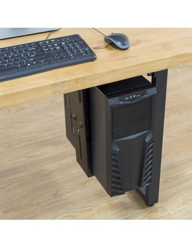 SOPORTE ORDENADOR EWENT COLGANTE BAJO MESA AJUSTABLE