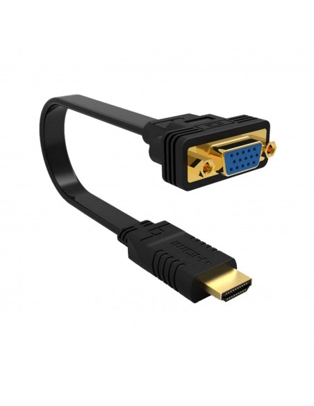 CABLE CONVERTIDOR EWENT HDMI MACHO - VGA HEMBRA 0,20 METROS