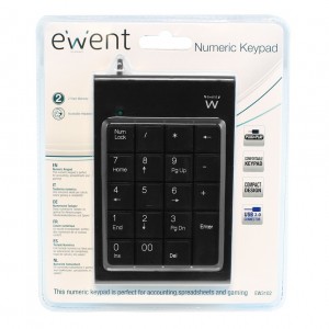 TECLADO NUMERICO USB EWENT USB 2.0 1,35m 2