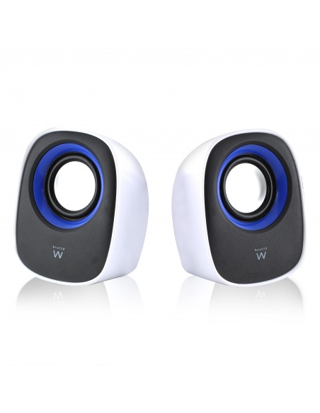 ALTAVOCES EWENT 2.0 5 W RMS CONTROL DE VOLUMEN USB BLANCO NEGRO