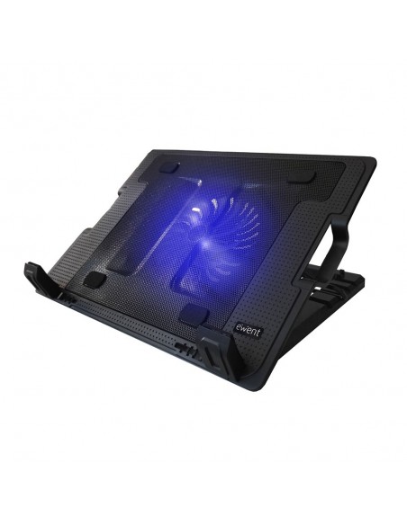 BASE EWENT PORTATIL+1 SILENT SPEED UP TO 17"- 2 PUERTOS USB