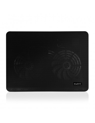 SOPORTE EWENT PARA PORTATIL + 2 VENTILADORES SILENCIOSOS HASTA 17''