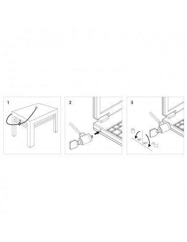 CANDADO EWENT PARA PORTATIL CON LLAVE LONGITUD  1,50M