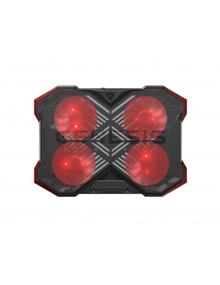 BASE REFRIGERADORA GENESIS OXID 260 15.6-17.3, 2 USB, 4 VENTILADORES