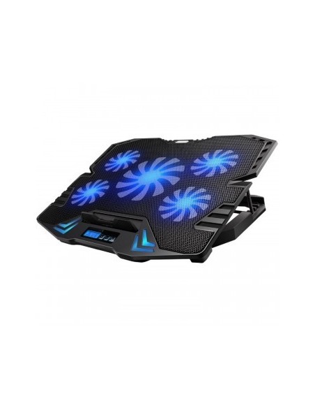 BASE EWENT PORTATIL-5 SILENT FAN UP TO 17"-2P USB-5 SPEED FAN-2 COOLING MODE