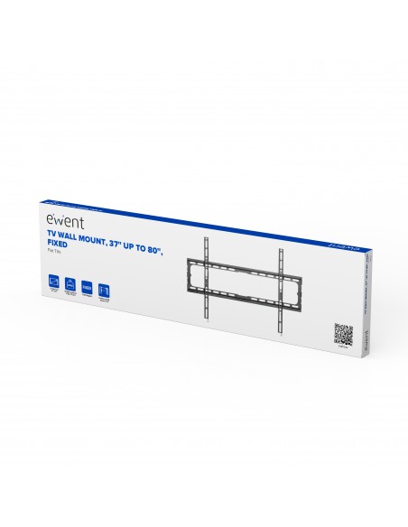 SOPORTE EWENT DE PARED PARA TV EASY FIX XL 37 - 75" VESA MAX. 600X400 SOPORTE EWENT DE PARED PARA TV EASY FIX XL 37 - 75" VESA MAX. 600X400