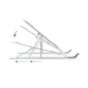 SOPORTE ELEVADOR PORTATIL TABLET LIBRO TQLRS0033-AL 11"-15" PLATA