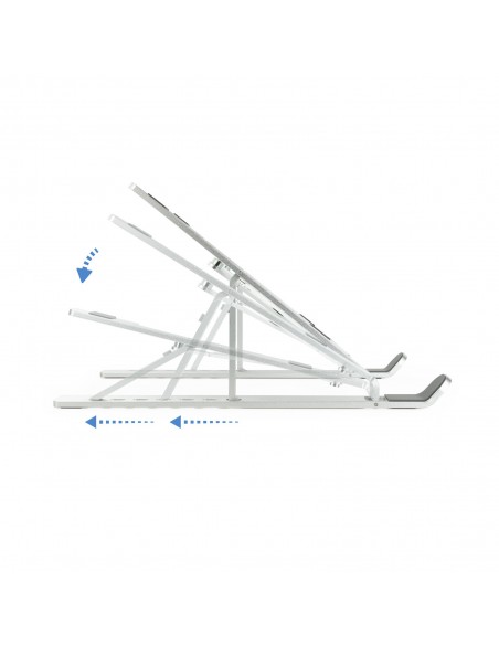 SOPORTE ELEVADOR PORTATIL TABLET LIBRO TQLRS0033-AL 11"-15" PLATA