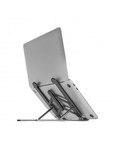SOPORTE SOBREMESA AISENS AJUSTABLE PARA PORTATIL TABLET GRIS OSCURO