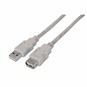 CABLE AISENS USB 2.0 TIPO A M-A H BEIGE 1.8M