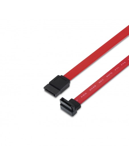 CABLE AISENS SATA III DATOS 6G DATOS ACODADO ROJO 0.5M
