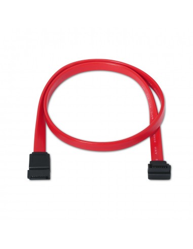 CABLE AISENS SATA III DATOS 6G DATOS ACODADO ROJO 0.5M