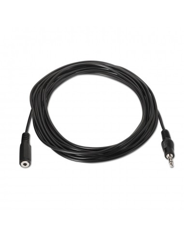 CABLE AISENS AUDIO ESTEREO JACK 3.5 M-JACK 3.5 H NEGRO 3.0M