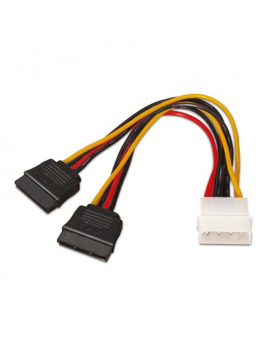 CABLE AISENS SATA ALIMENTACION MOLEX 4PIN M-2XSATA H 20CM