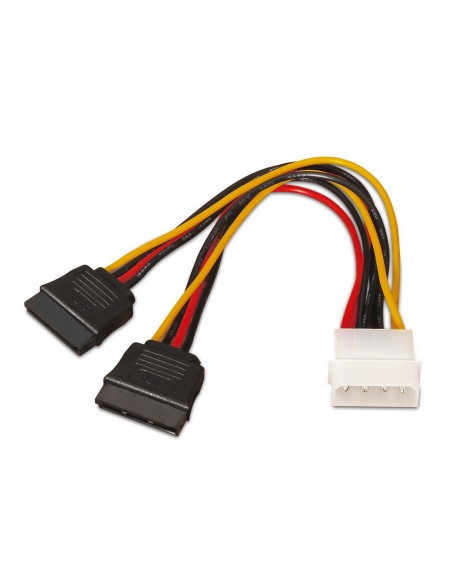 CABLE AISENS SATA ALIMENTACION MOLEX 4PIN M-2XSATA H 20CM