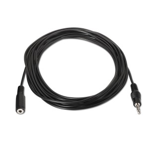 CABLE AUDIO AISENS ESTEREO JACK 3.5 M-JACK 3.5 H NEGRO 1.5M 2