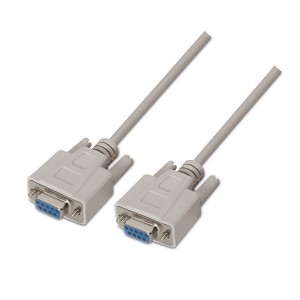 CABLE AISENS SERIE NULL MODEM DB9 H-DB9 H BEIGE 1.8M