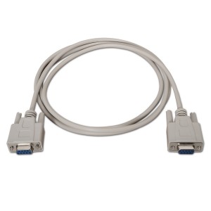 CABLE AISENS SERIE NULL MODEM DB9 H-DB9 H BEIGE 1.8M 2