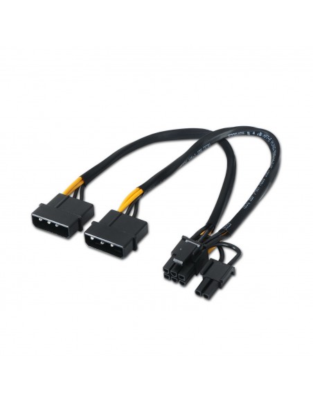CABLE AISENS TARJETA GRA?FICA 2XMOLEX 4PIN M-PCI-E(MOLEX 6+2PIN) M 20CM