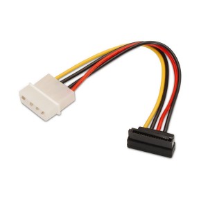CABLE AISENS SATA ALIMENTACIÃ“N ACODADO MOLEX 4PIN M-SATA H 16CM